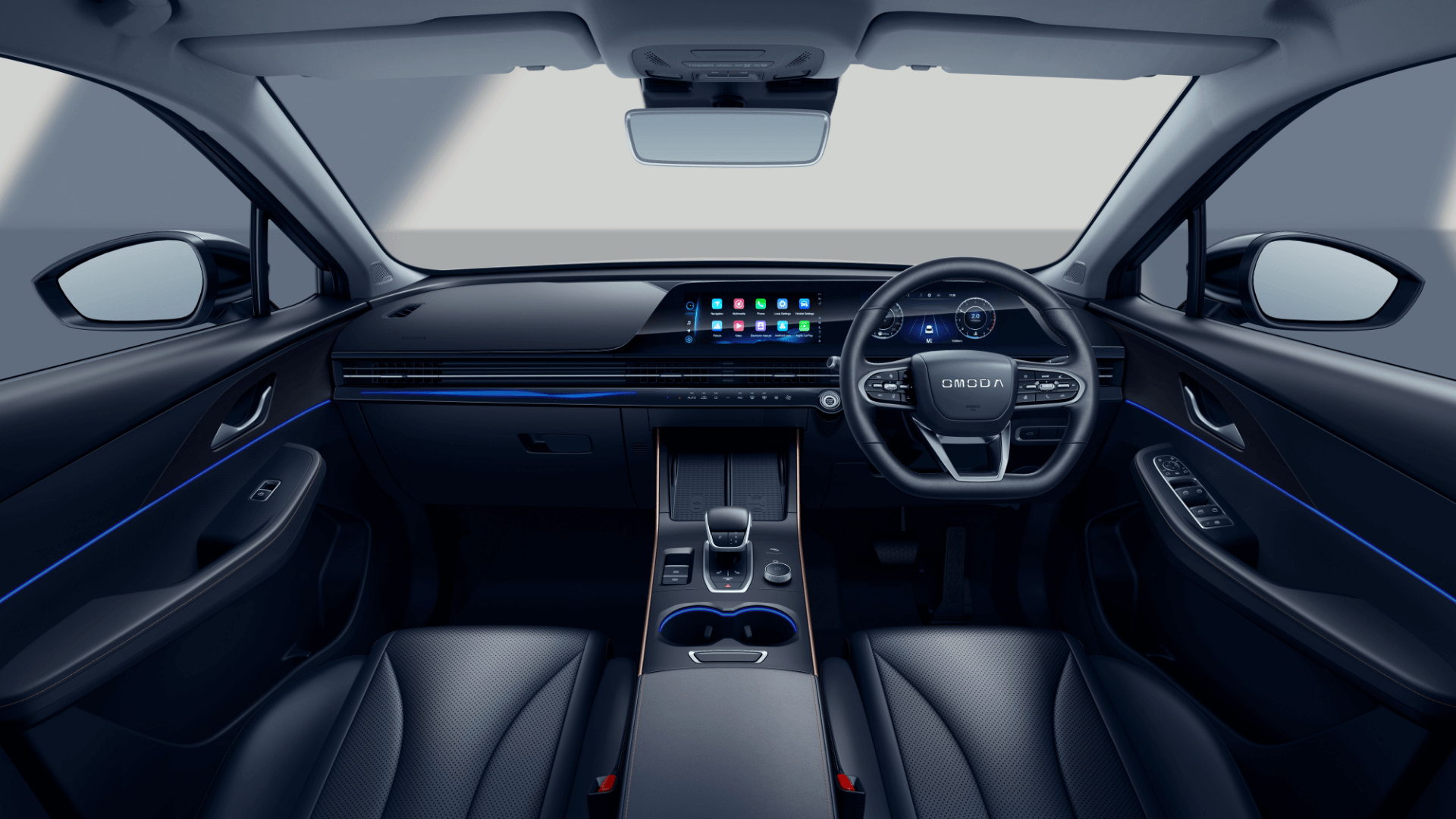 Chery O5 — full dashboard and steering wheel view